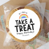 Classroom Treat Birthday Rainbow Simple ラウンドシール