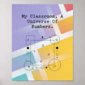 Classroom Universe of Numbers | 算数の世界 ポスター (正面)