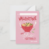 Classroom Valentine Card- Un-Pho-Gettable- Pink ノートカード (正面)