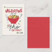 Classroom Valentine Card- Un-Pho-Gettable- White ノートカード (正面/裏面)