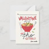 Classroom Valentine Card- Un-Pho-Gettable- White ノートカード (正面)