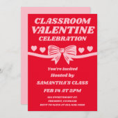 Classroom Valentine Celebration 招待状 (正面/裏面)