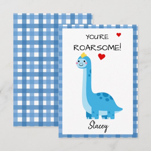 Classroom Valentine Dinosaur You're Roarsome! (正面/裏面)