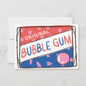Classroom Valentine; Fun as a Pack of Bubble Gum 招待状 (正面)