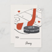 Classroom Valentine Hockey "Let's Stick Together" (正面/裏面)