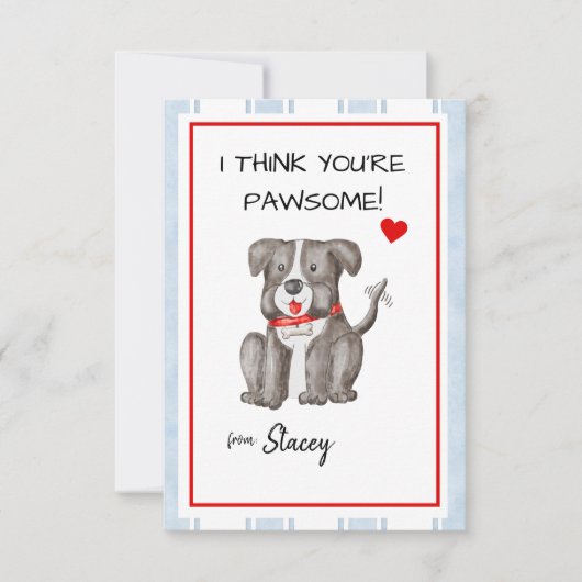 Classroom Valentine "I think you're Paw-some" (正面)
