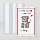 Classroom Valentine "I think you're Paw-some" (正面/裏面)