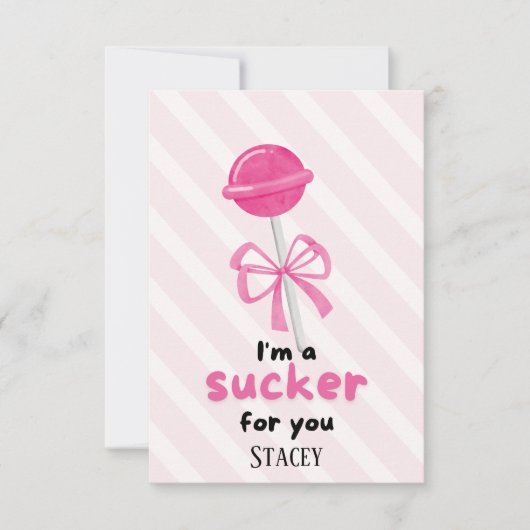 Classroom Valentine "I'm a Sucker for You" (正面)