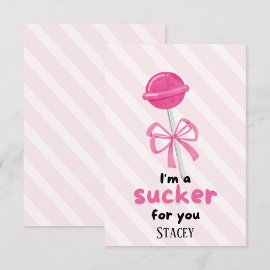 Classroom Valentine "I'm a Sucker for You" (正面/裏面)