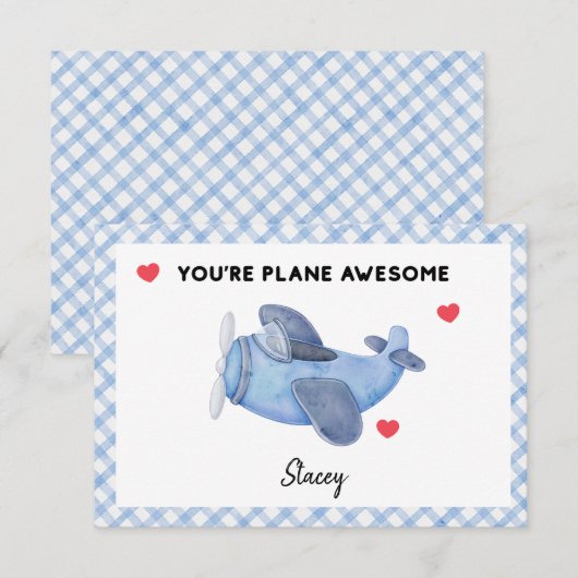 Classroom Valentine "Plane Awesome' (正面/裏面)
