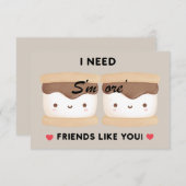 Classroom Valentine "S'more Friends Like You" (正面/裏面)