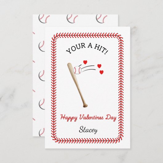 Classroom Valentine "You're A Hit" (正面/裏面)