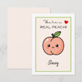 Classroom Valentine "You're a Real Peach" (正面/裏面)