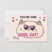 Classroom Valentine "You're One Cool Cat" (正面)