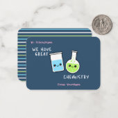 Classroom Valentines Card We Have Great Chemistry ノートカード (正面/裏面インサイチュ)