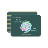 Classroom Valentines Card – You Light Up My Galaxy ノートカード (正面/裏面インサイチュ)