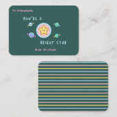 Classroom Valentines Card – You’re a Bright Star ノートカード (正面/裏面)