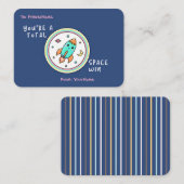 Classroom Valentines Card You’re a Total Space Win ノートカード (正面/裏面)