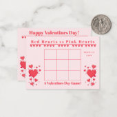 Classroom Valentine's Day Card Game-3 in a Row ノートカード (正面/裏面インサイチュ)