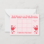 Classroom Valentine's Day Card Game-3 in a Row ノートカード (正面)