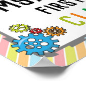 Classroom Welcome Sign in Robotsテーマ ポスター (角)