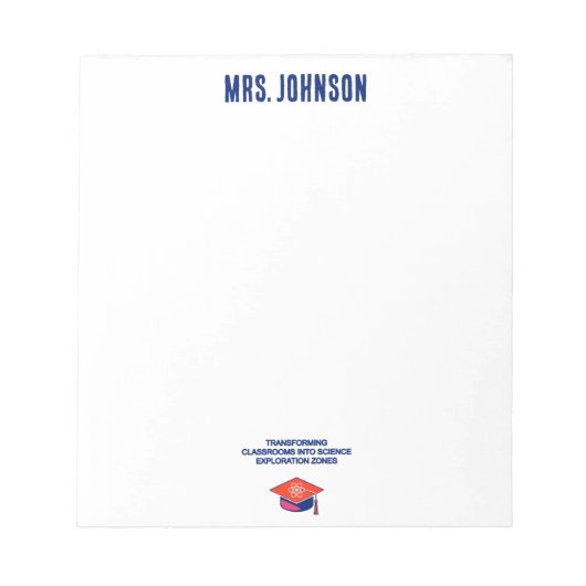 Classrooms As Science Exploration Zones Teacher ノートパッド (正面)