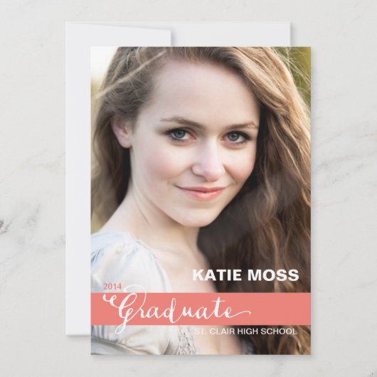 CLASSY卒業発表 | コーラル 招待状 (正面)