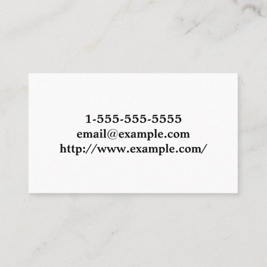 Classy婦人科医名刺 名刺 (裏面)