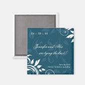 Classy日付のマグネット結婚を保存 マグネット (正面/裏面)