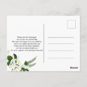 Classy エレガント Navy Geometric Cards 感謝してい You ポストカード (裏面)