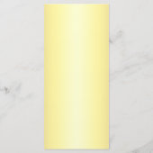 Classy エレガント Yellow & Beigeのメ結婚ニュー メニュー (裏面)