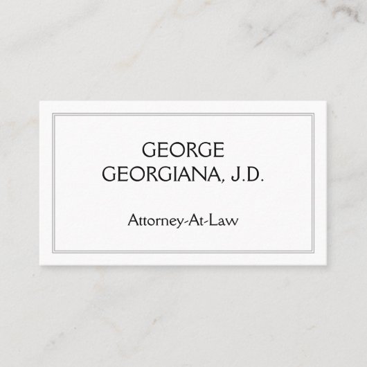 Classy & ミニマル弁護士-At-Law名刺 名刺 (正面)