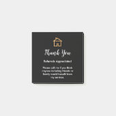 Classy 実在 Estate Agent Referral Thank You Notes ポストイット (正面)