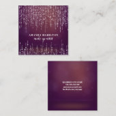 Classy 2ライトピンクのグラムメイクアップアーティストの列 スクエア名刺 (正面/裏面)