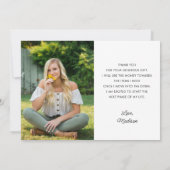 Classy 2写真卒業ありがとう サンキューカード (裏面)