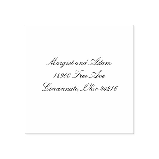 Classy Address Stamp ラバースタンプ (インプリント)