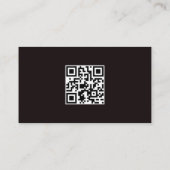 Classy And Cool Construction Theme QR Code 名刺 (裏面)