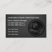 Classy And Cool Construction Theme QR Code 名刺 (正面)