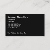 Classy Architect Business Cards 名刺 (裏面)