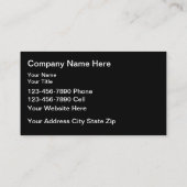 Classy Architect Modern Business Cards 名刺 (裏面)