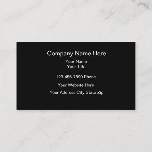 Classy Architect Theme Business Cards 名刺 (裏面)