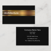 Classy Architect Theme Business Cards 名刺 (正面/裏面)