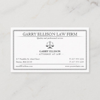 Classy Attorney at Law | Lawyer 名刺
