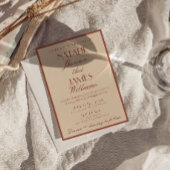 Classy Auburn Copper Old Money All In One Wedding 招待状