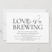 Classy Beer Party Bridal Shower, Love is brewing 招待状 (正面)