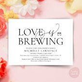 Classy Beer Party Bridal Shower, Love is brewing 招待状