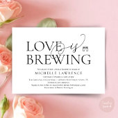 Classy Beer Party Bridal Shower, Love is brewing 招待状