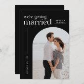 Classy Black結婚するArch Photo セーブザデート (正面/裏面)