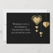 Classy Black and 金ゴールド, The G in LGBTQ Valentine (裏面)