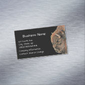 Classy Black Bison, Buffalo Business Card マグネット名刺 (インサイチュ)